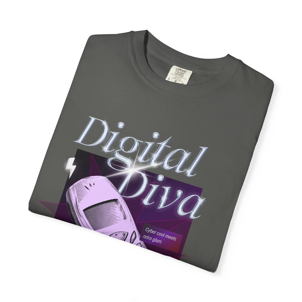 Digital Diva T-Shirt — Retro Mobile Phone Vaporwave Tee