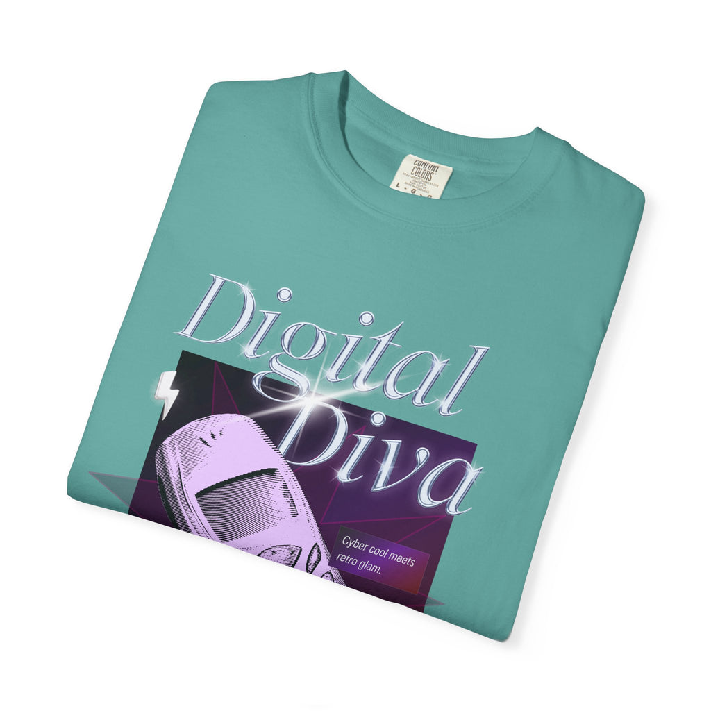 Digital Diva T-Shirt — Retro Mobile Phone Vaporwave Tee