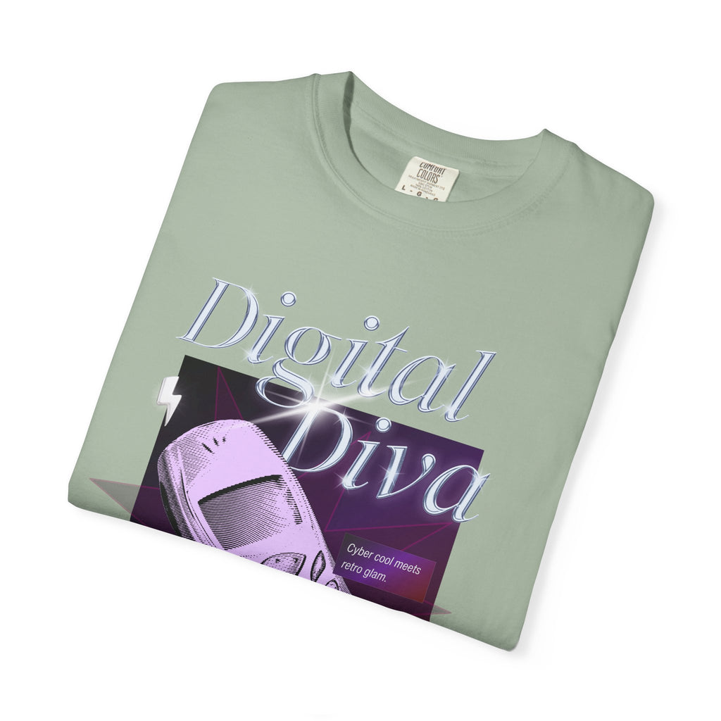 Digital Diva T-Shirt — Retro Mobile Phone Vaporwave Tee