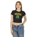 Brasil Flag Cropped Baby Tee — Rio de Janeiro Brazil Pride Shirt